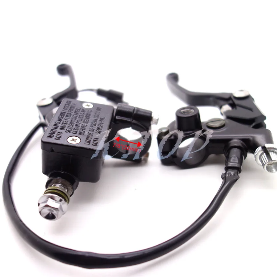 Новый 7/8 &quot22 мм Черный Мотоцикл Главный Тормозной Цилиндр Бачка рычаг Для Honda Suzuki