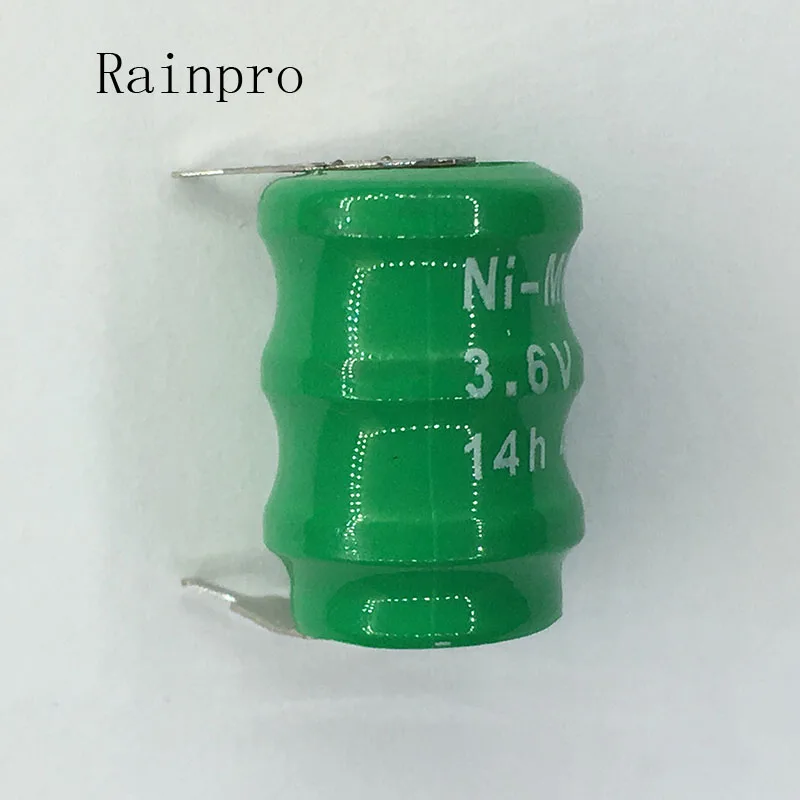

Rainpro 1PCS/LOT NI-MH 3.6V 40mAh Rechargable Battery Cells for Clock.