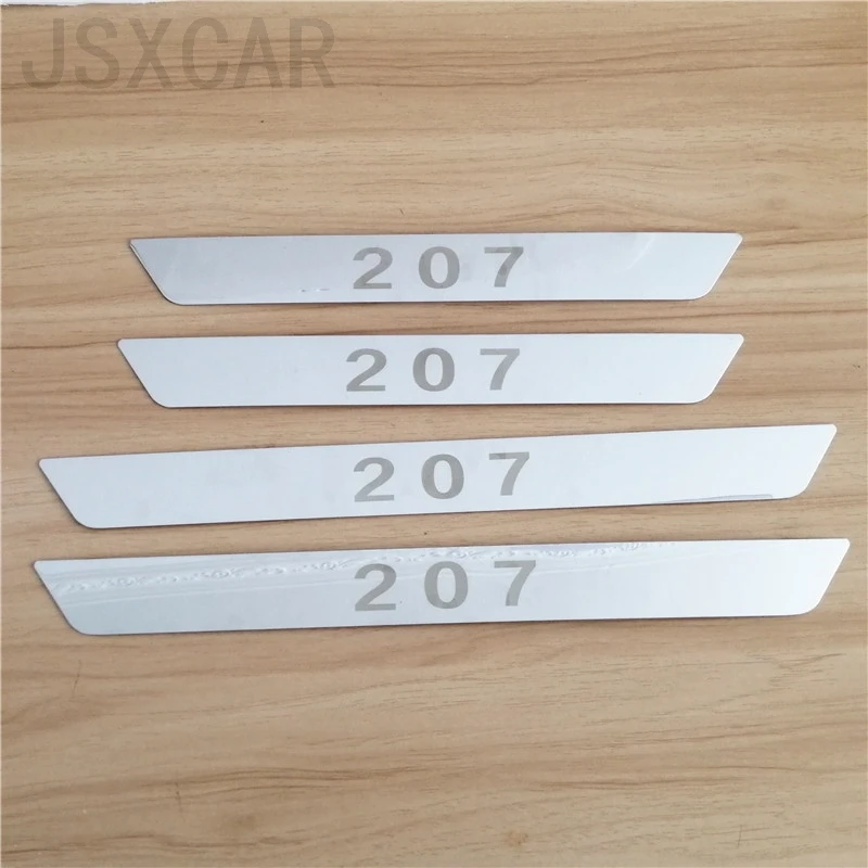 Для Peugeot 206 207 307 308 406 407 508 2008 3008 5008GT из нержавеющей стали Накладка на порог
