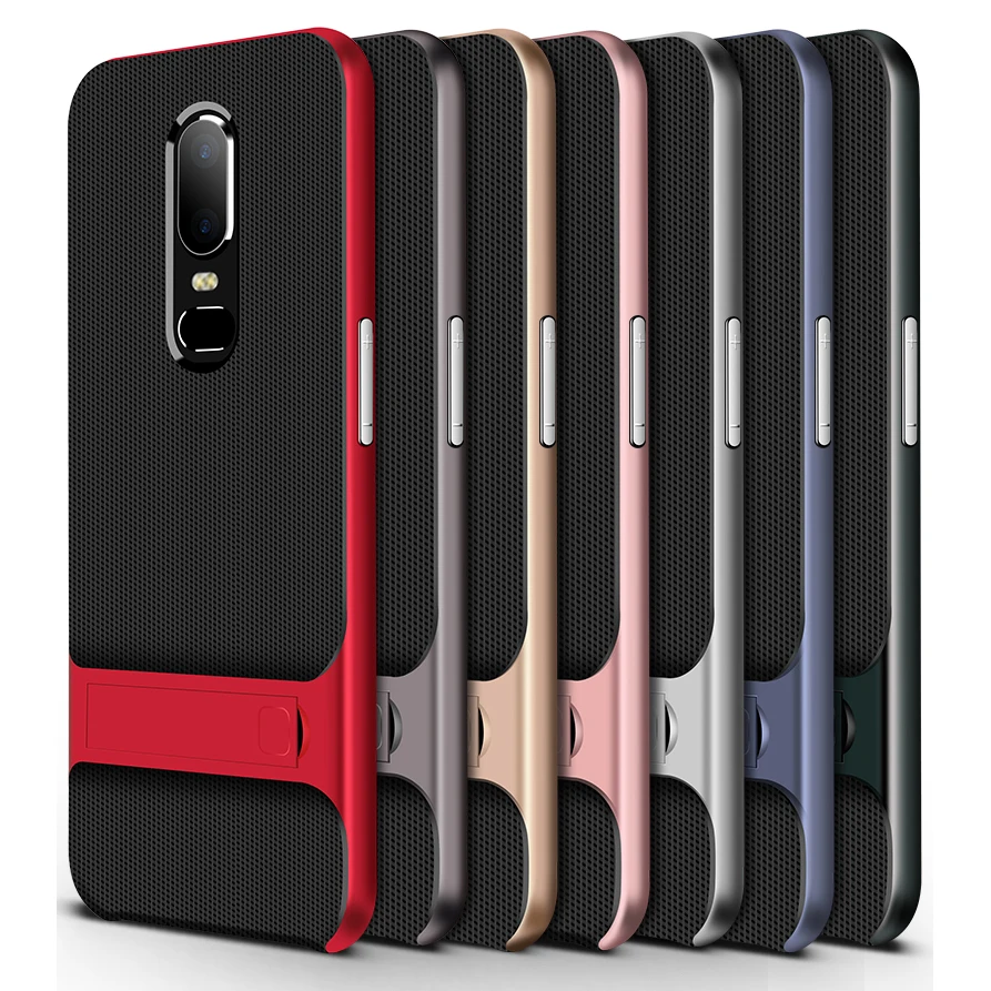 Чехол OnePlus 6 для Oneplus 5T противоударный Гибридный Мягкий ТПУ и жесткий чехол бампер