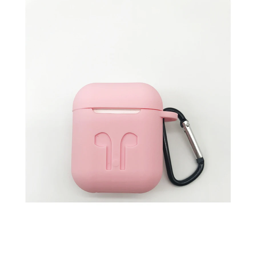 Силиконовый чехол, чехол с карабином, брелок для Apple AirPods Air Pods, беспроводные наушники, аксессуары, чехол