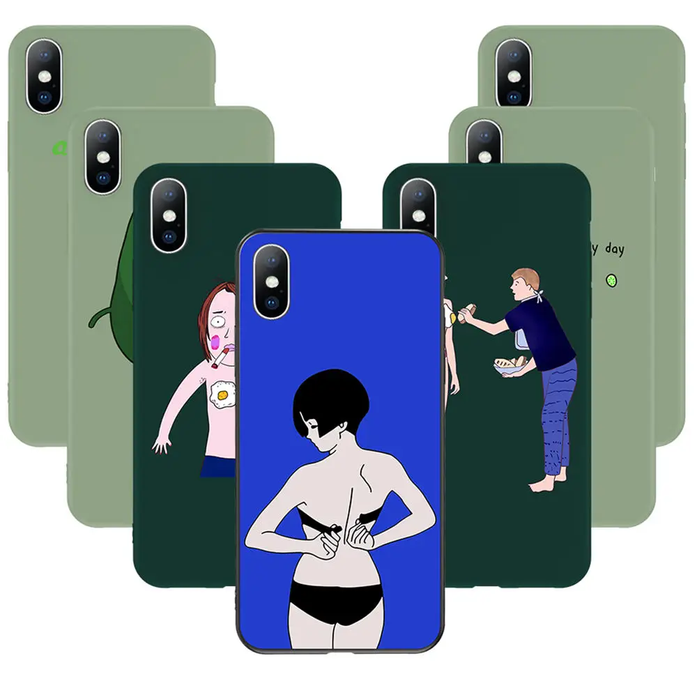 Чехол Ottwn цветы Кактус авокадо для iPhone 11 Pro XS Max 6 6s 7 8 Plus X XR 5 5S SE зеленый Растительный чехол для телефона мягкий ТПУ чехол