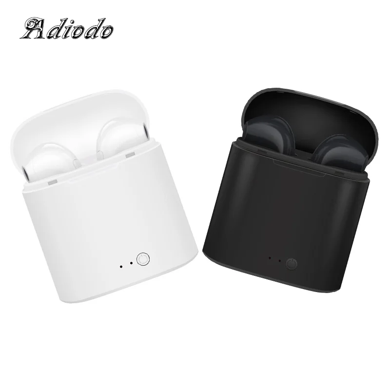Новые Двойные i7s TWS беспроводные наушники bluetooth для apple iphone Android|Наушники и