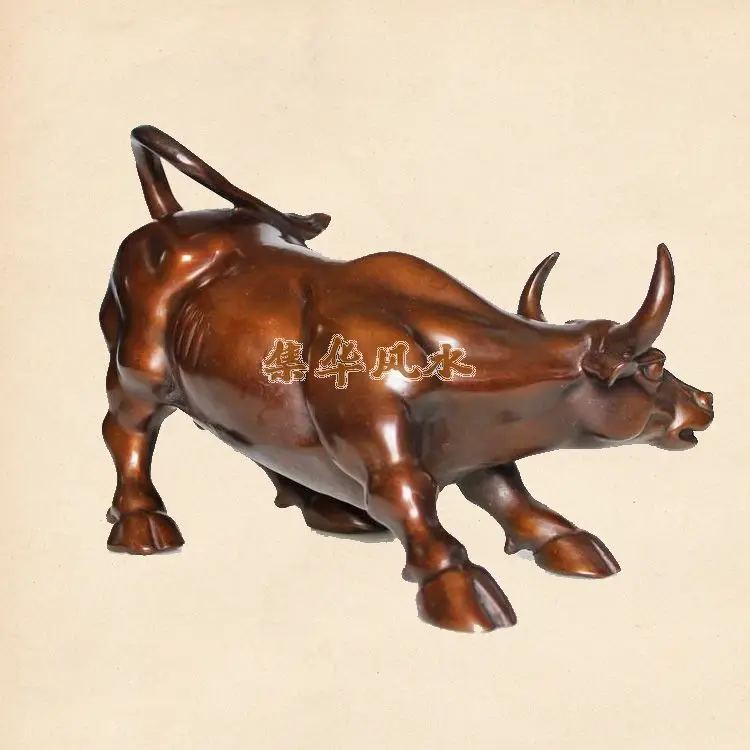 Открытие Уолл-стрит бутик медь кофе bull Бык Корова декоративные украшения