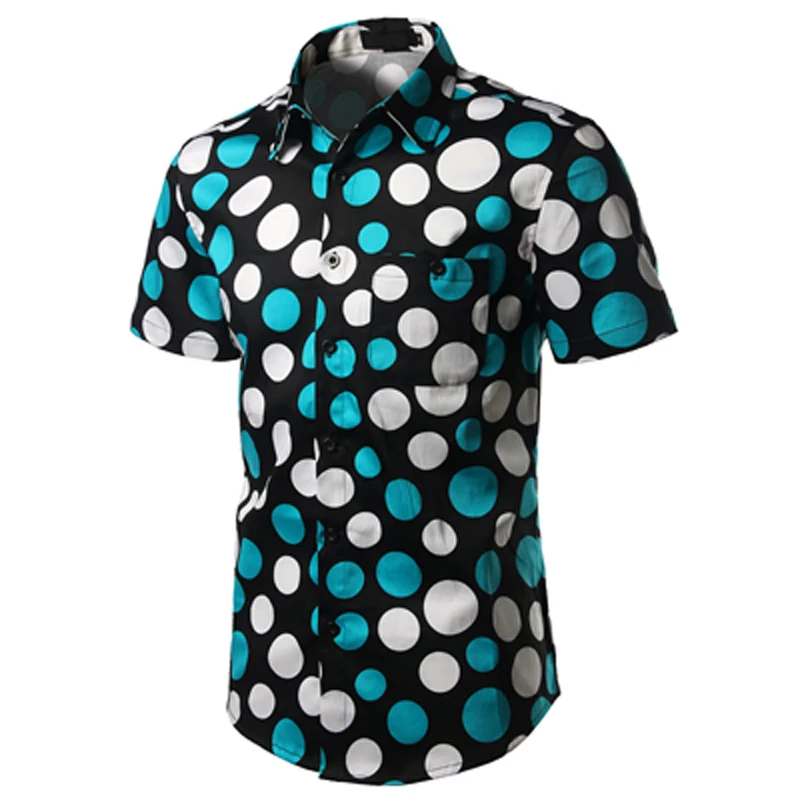 Лето 2017 бренд Для Мужчин's Повседневное в Футболки крапинку короткий рукав Slim Fit