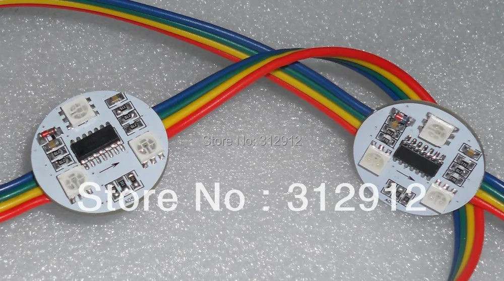 WS2801IC светодиодный пиксельный модуль 12 В постоянного тока водонепроницаемый