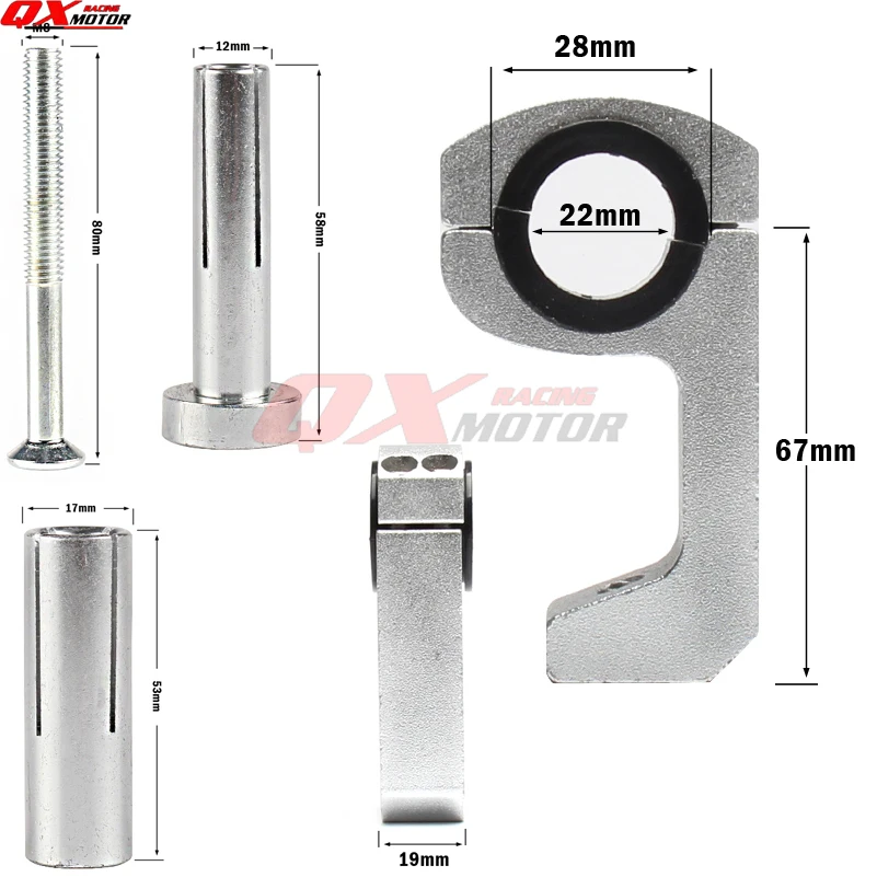 Рукавицы ручной гвардии для 7/8 &quot22 мм бар или 1 1/8 28 жир BarFOR KTM CRF YZF KLX KXF