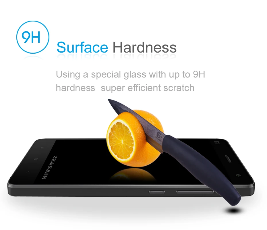 Оригинальная защитная пленка ZEASAIN 2.5D для xiaomi mi4 9H закаленное стекло с защитой от