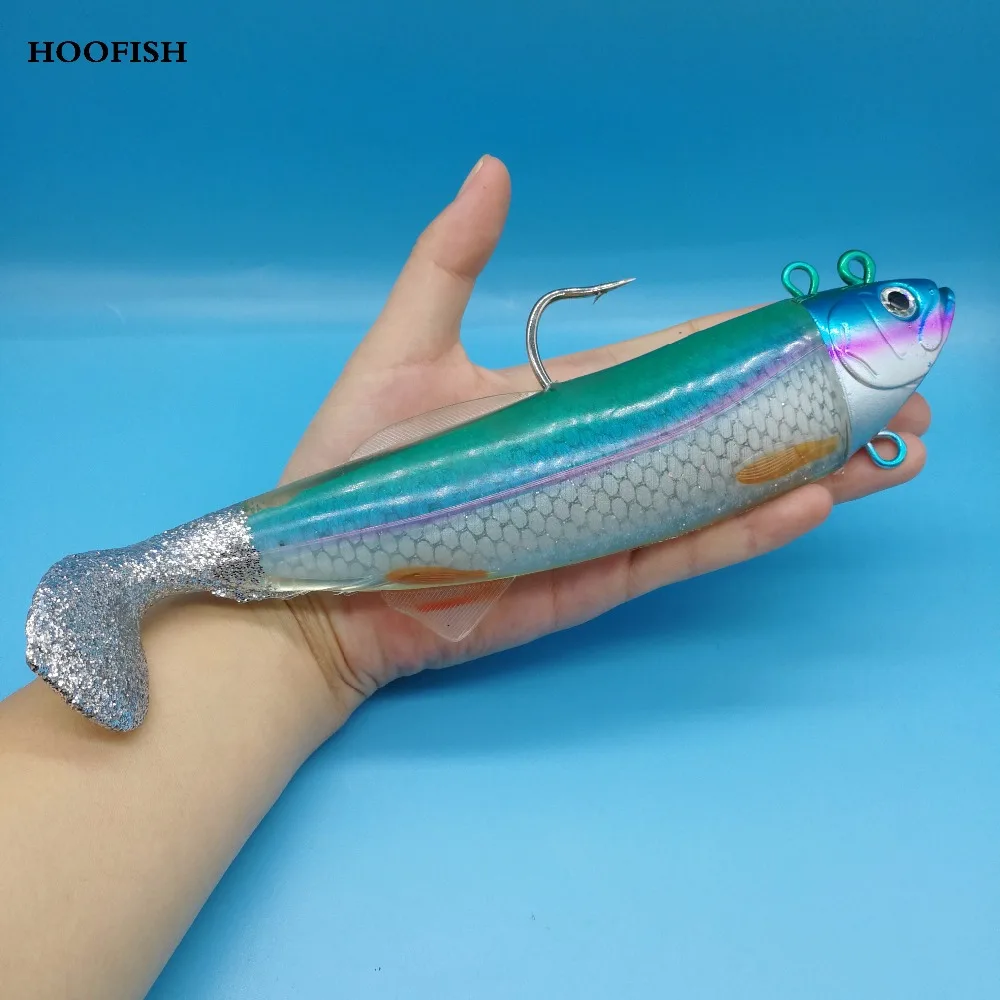 HOOFISH 1 шт./лот приманка со свинцовым для рыбалки мягкие блесны на удочку