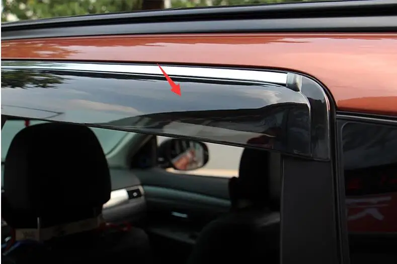 Наружный козырек Lapetus для Mitsubishi Outlander 2013-2019 оконные вилки навесы ветровой дождь