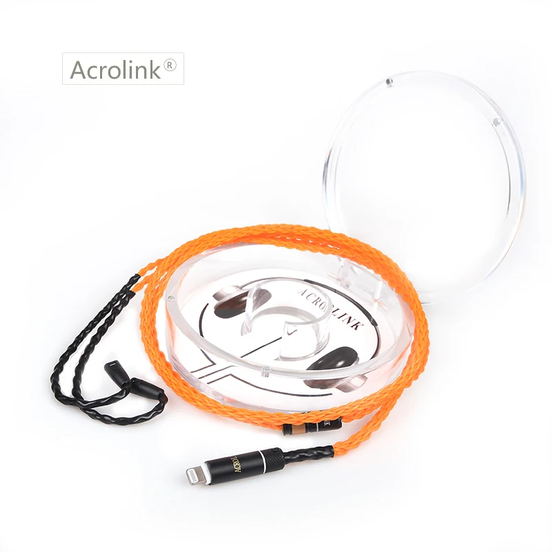 Acrolink High Qulity 8 core 2.5/3.5/4.4mm/i phone copper Plated Earphone Upgrade Wire Headphone Cable IE80 IE81 IE8 | Электроника