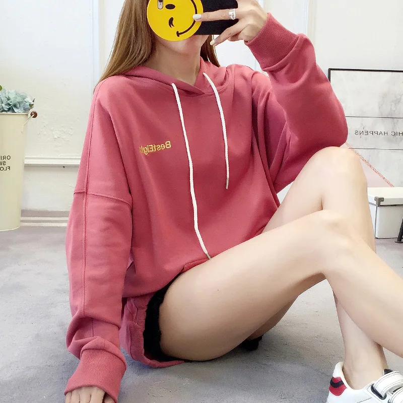Harajuku Kawaii негабаритный Женская толстовка Зимний пуловер толстовки женские s K поп