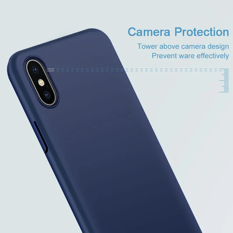 Тонкие Пластиковые чехлы IMAK для apple iphone x чехол с полным покрытием жесткий из
