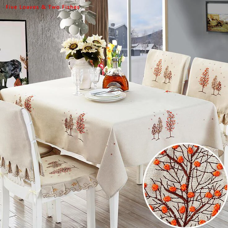 Скатерть на рождественскую елку плотная скатерть из хлопка и льна прямоугольная