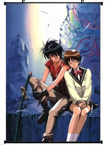Новые видения Escaflowne мультфильм аниме пользовательский Шелковый плакат