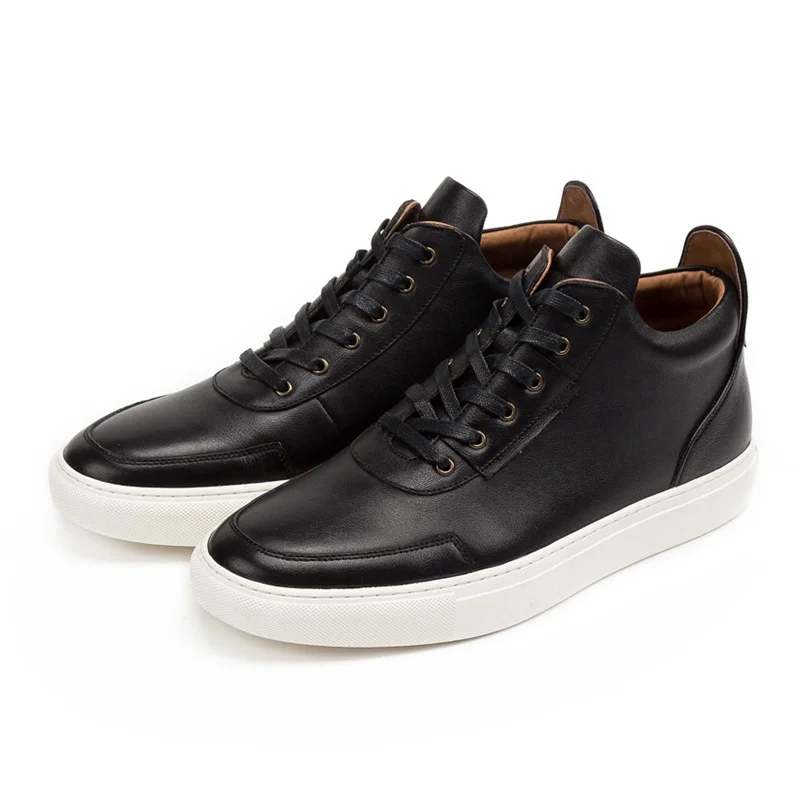 Повседневная мужская обувь ручной работы из натуральной кожи винтажные удобные