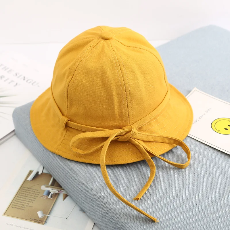 Новинка 2019 детская Милая шляпа с бантом в рыбацком стиле принцессы для девочек