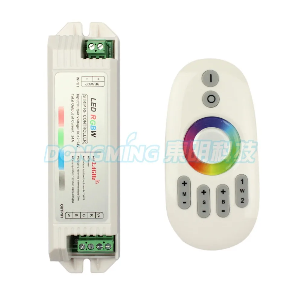 2.4G RGBW LED controller Touch pannel rf 12V/24V 24A Wireless Finger touch ring Remote 432Watt for Strip | Освещение