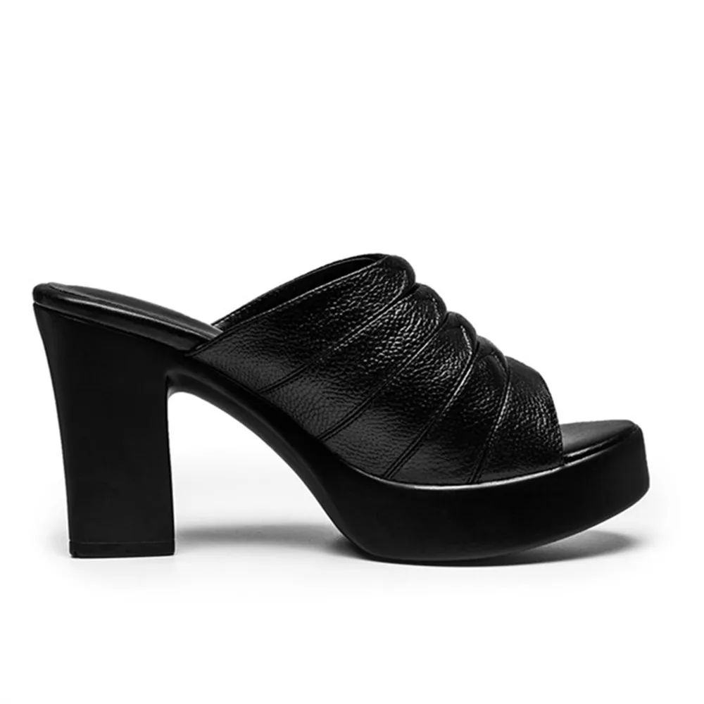 MORAZORA/Новинка 2020 года Летние туфли с открытым носком Женские босоножки из