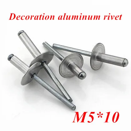 100 шт./лот M5 * 10 алюминиевые потайные заклепки с заклепками|rivet motorcycle|rivet sandalsrivet