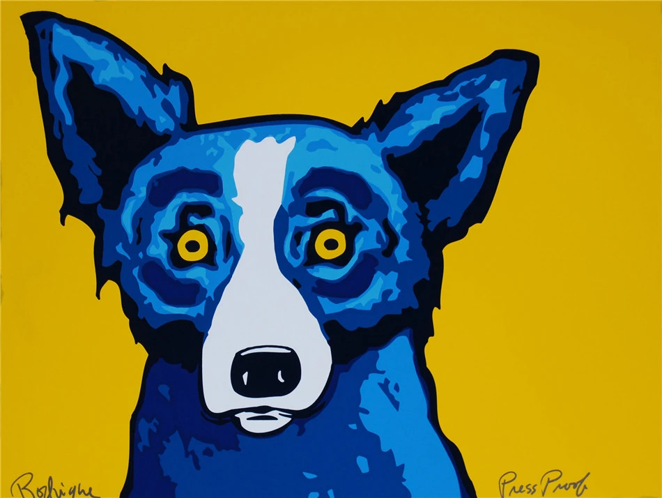 Животное Цвет собака HD Печать холст Картина Современный домашний декор для стен