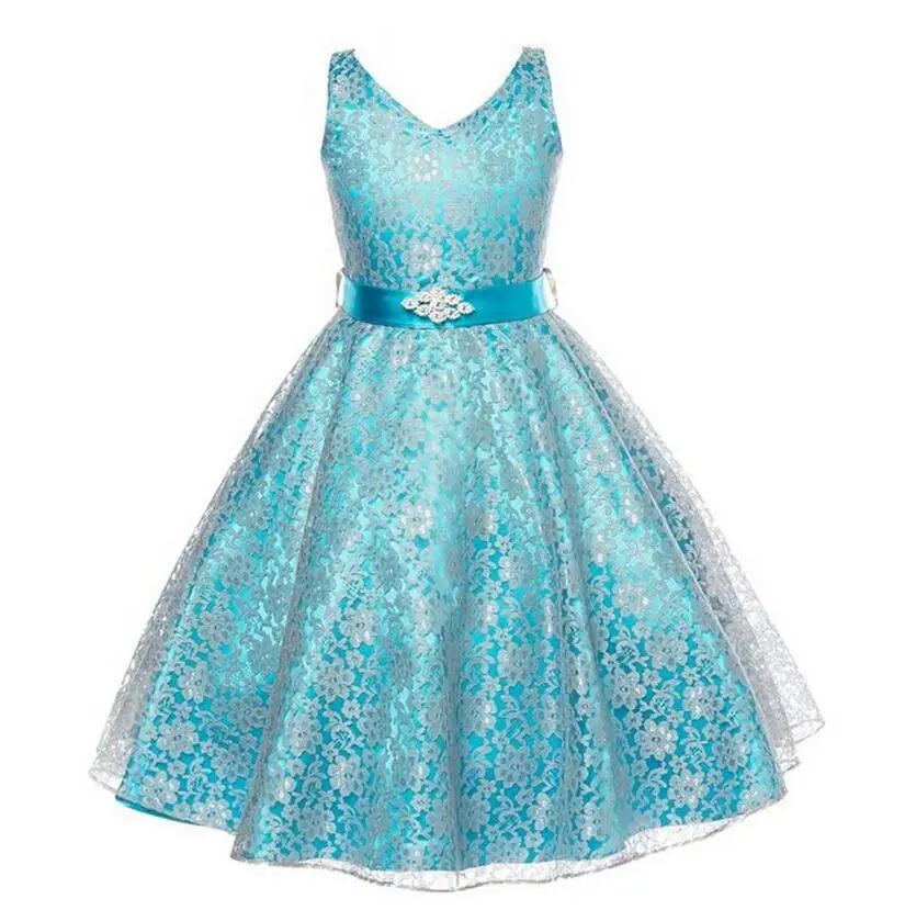 Праздничное платье для девочек дизайнерская одежда 2016 детей подростков платья