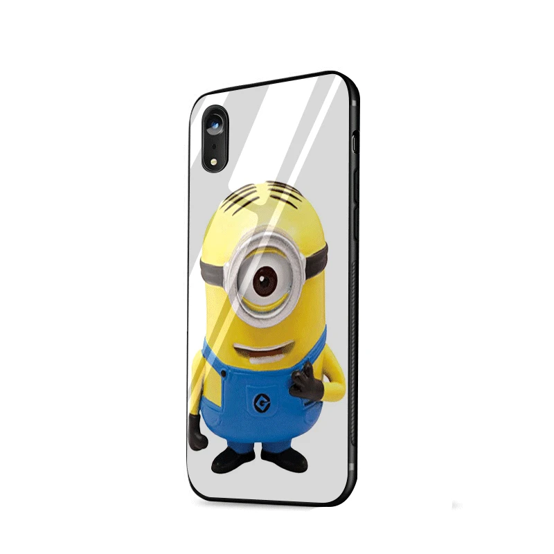 Чехол для мобильного телефона Desxz стеклянный Миньон мой Единорог iPhone X XR XS Max 6 6s 7 8