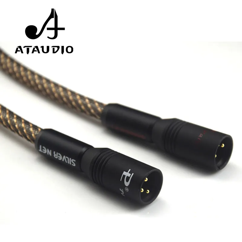 Посеребренный кабель ATAUDIO Hifi XLR папа RCA высокопроизводительный QED hifi XLR|rca male cable|rca to
