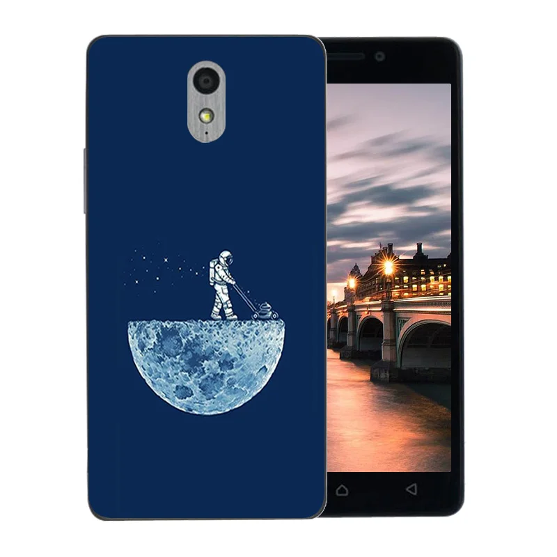 New For Lenovo P1M Vibe Space World Pattern Soft Silicon TPU Back Cover P1 M a40 Protector Phone Case |