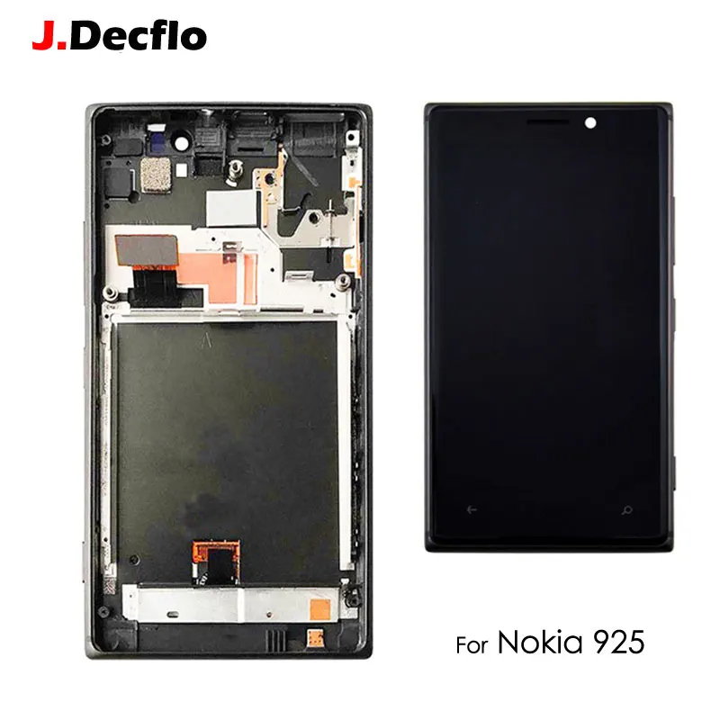 Для Nokia Lumia 925 ЖК-дисплей сенсорный экран дигитайзер сборка Замена с рамкой 100%