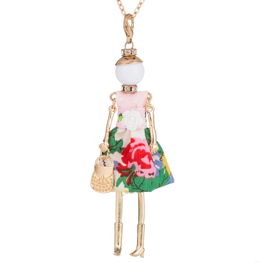 2017 милый Семейный комплект детское ожерелье милое платье Кукольное комплекты