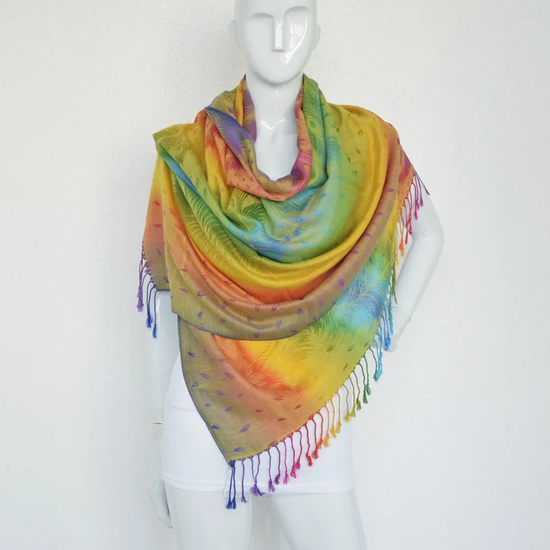 [FAITHINK] Новый Модный женский цветной дизайнерский зимний теплый шарф шаль