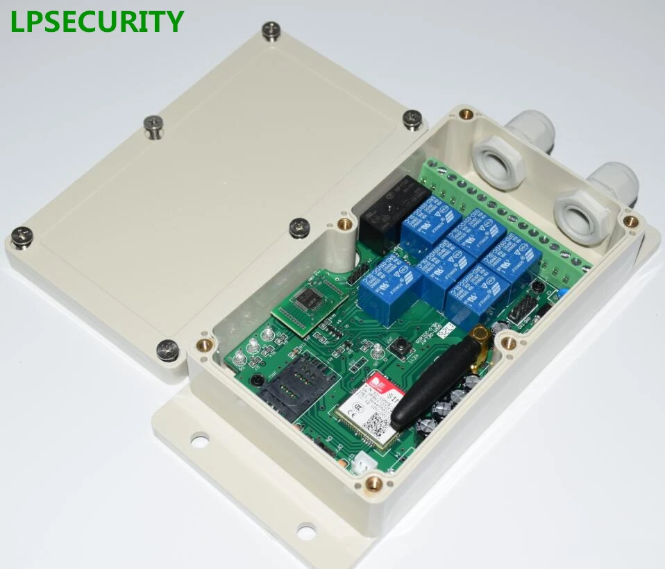 LPSECURITY 4G 2G Водонепроницаемый 7 реле в режиме реального времени GSM дистанционного