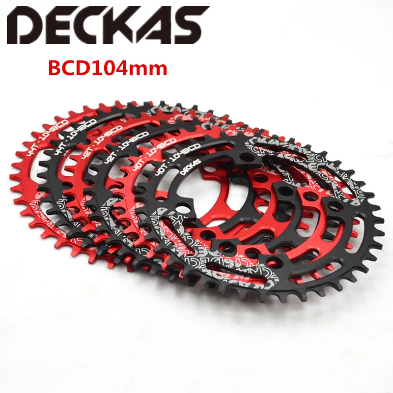Звездочка для горного велосипеда DECKAS алюминиевая круглая пластина 104BCD