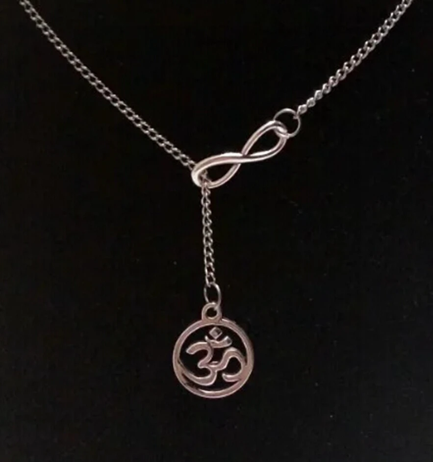 5 шт. Aum Ом Йога Бесконечность шармы Воротник Подвеска ожерелье свитер цепь тона