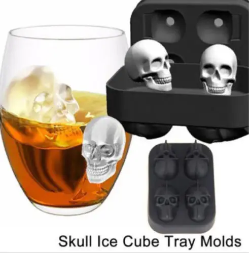 Форма черепа для футбола 3D IceShape форма кубика льда изготовления бара вечеринок