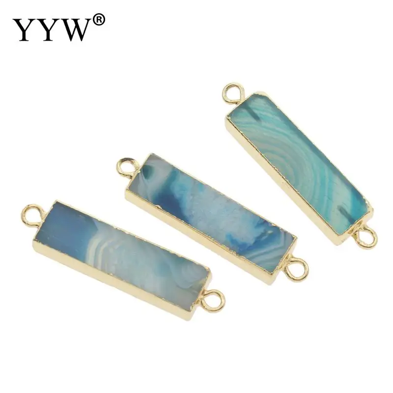 5 шт./лот кружевной Агат оникс коннектор модные ювелирные изделия цинковый сплав