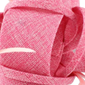 Элегантные женские аксессуары для волос sinamay головной убор заколка для волос торжественное платье модная шляпа для свадьбы церковный коктейль головной убор - Цвет: baby pink