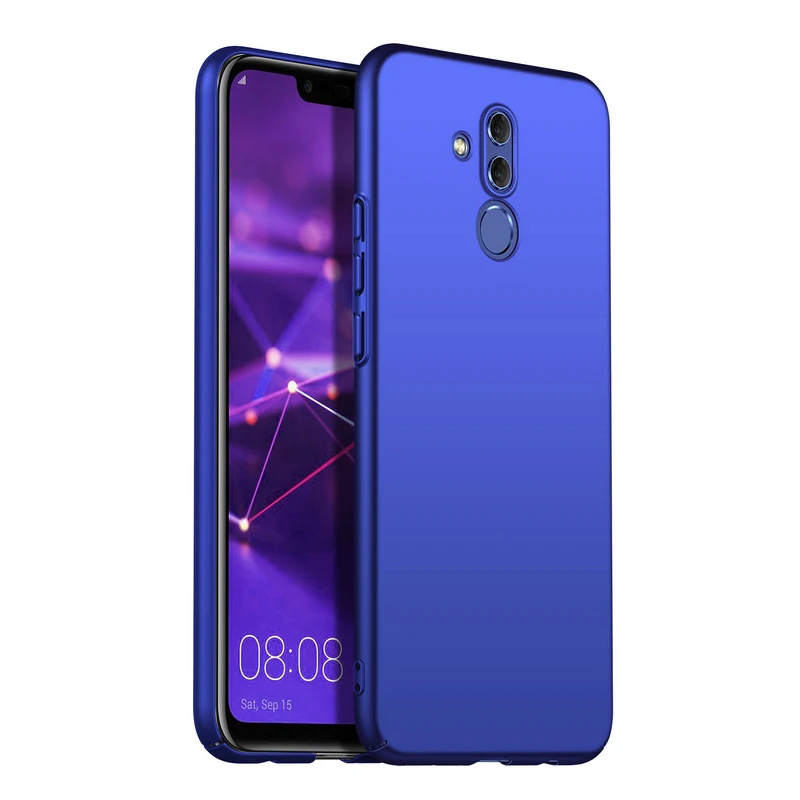 Жесткий Ультратонкий чехол для телефона huawei mate 20 Lite, роскошный пластиковый чехол для задней панели из поликарбоната, чехол для huawei P20 P30 mate 20 Pro 20 Lite Etui - Цвет: Синий