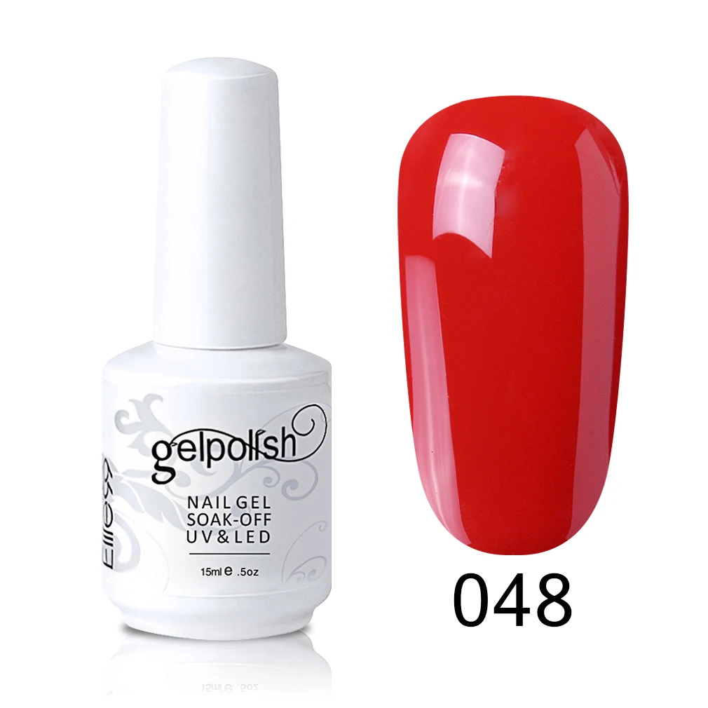 048-15ML Elite99 Гель-лак винно-Красного цвета 15 мл полуперманентный гель для лака для ногтей замачиваемый УФ светодиодный гель-Лаки дизайн ногтей маникюр - Цвет: 048-15ML