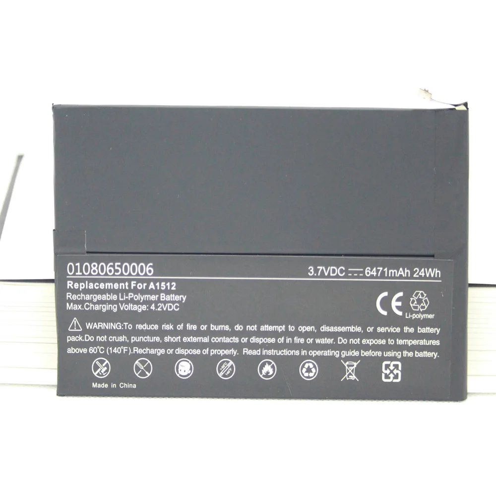 

10pcs/lot 100% New Full Capacity 6471mAh a1512 Battery For ipad mini 2 Retina Mini 3 A1489 A1490 A1491 A1599 Replacement Battery
