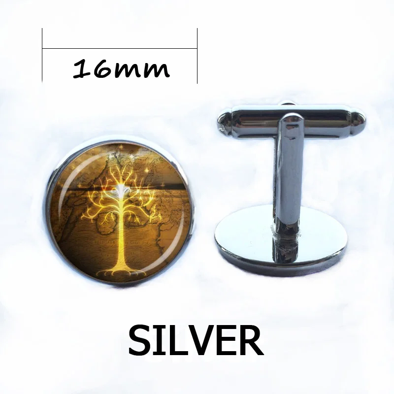 Винтажное Белое Древо Гондора стеклянный купол кулон ожерелье DIY ручной работы