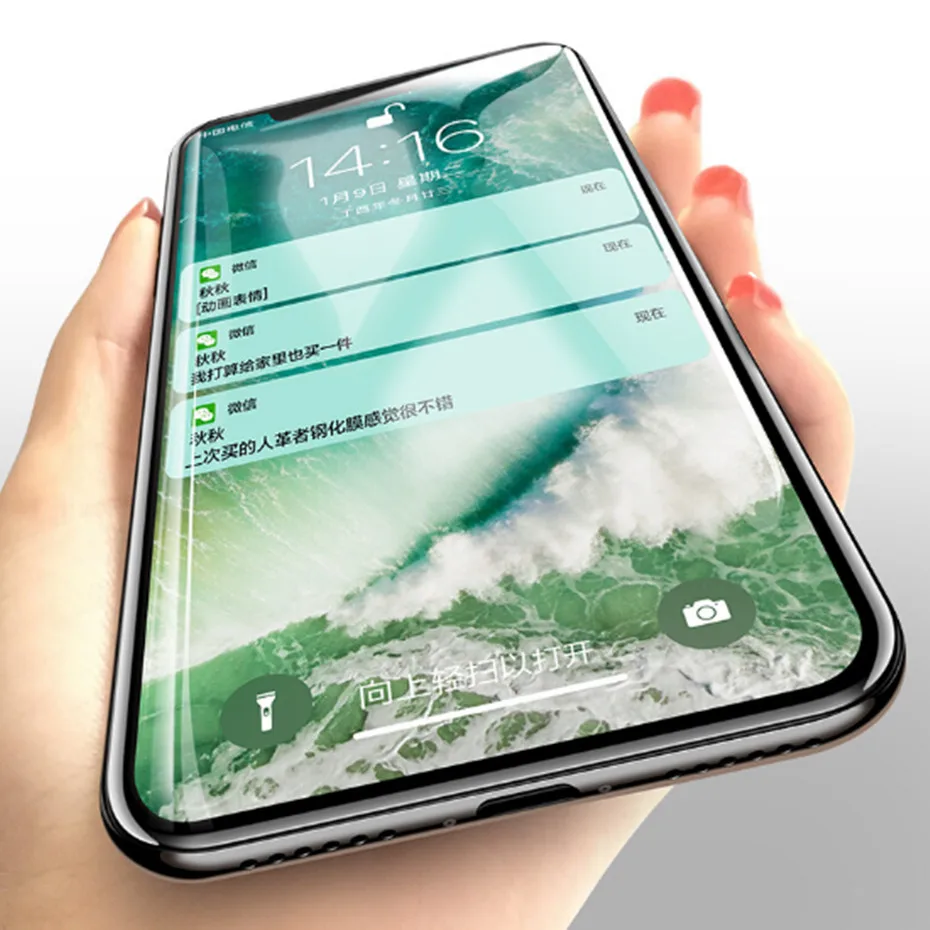 Высокое качество 5d Защитное стекло для iphone 8 7 6 6s Plus полное покрытие протектор