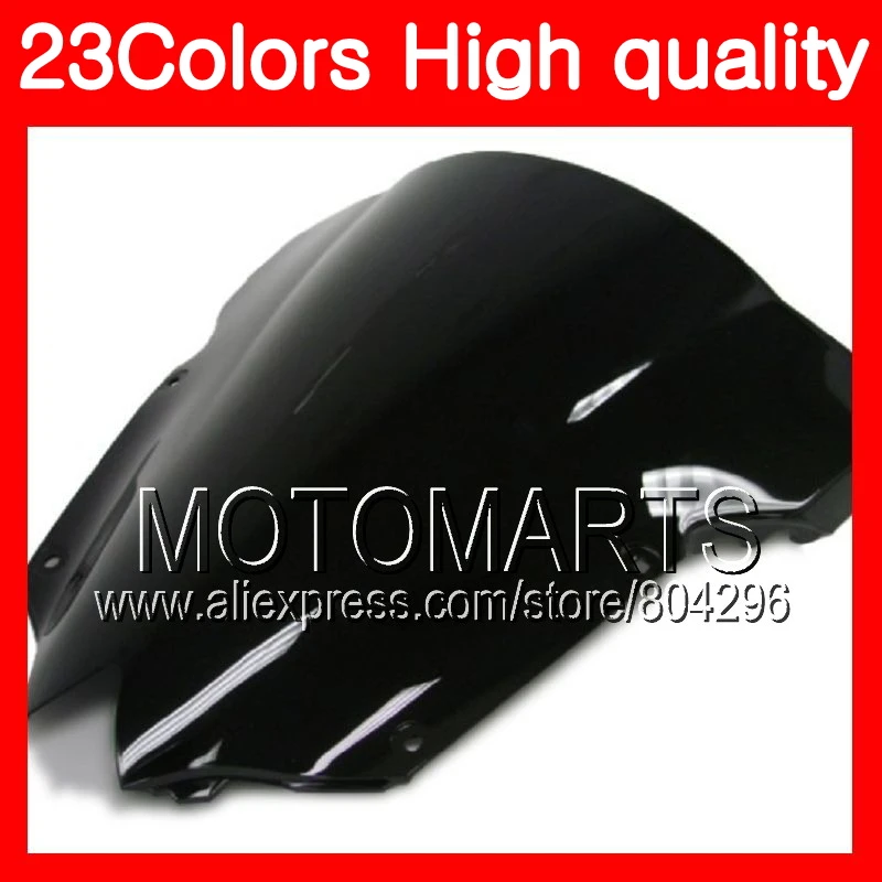 

23Colors Windscreen For YAMAHA R6 YZFR6 08 09 10 11 YZF-R6 YZF600 YZF R6 2008 2009 2010 2011 Chrome Black Clear Smoke Windshield