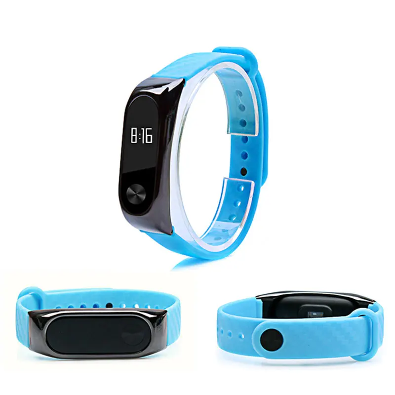 Мягкий силиконовый Сменный Чехол из углеродного волокна для Xiaomi mi Band 2, умный браслет Pulseira для Xio mi Band 2, аксессуары