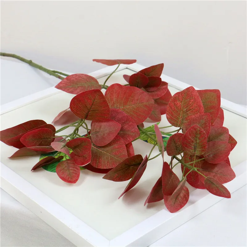 88 см длинные ветки листьев Яблока искусственный цветок пластиковые свадебные