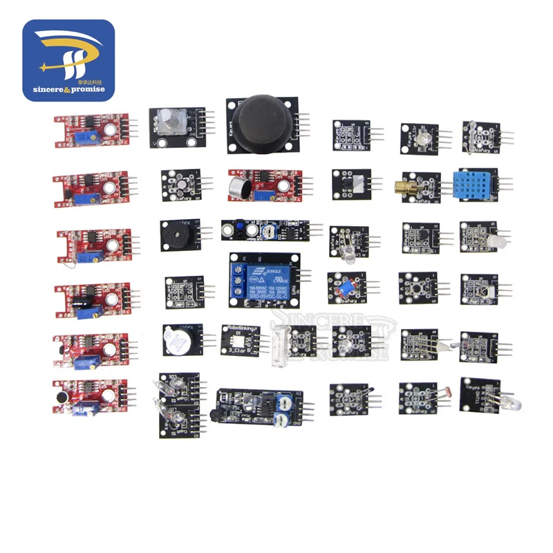 45 в 1 сенсорные модули стартовый комплект для arduino, лучше, чем 37в1 комплект сенсоров 37 в 1 набор датчиков DIY UNO R3 MEGA2560