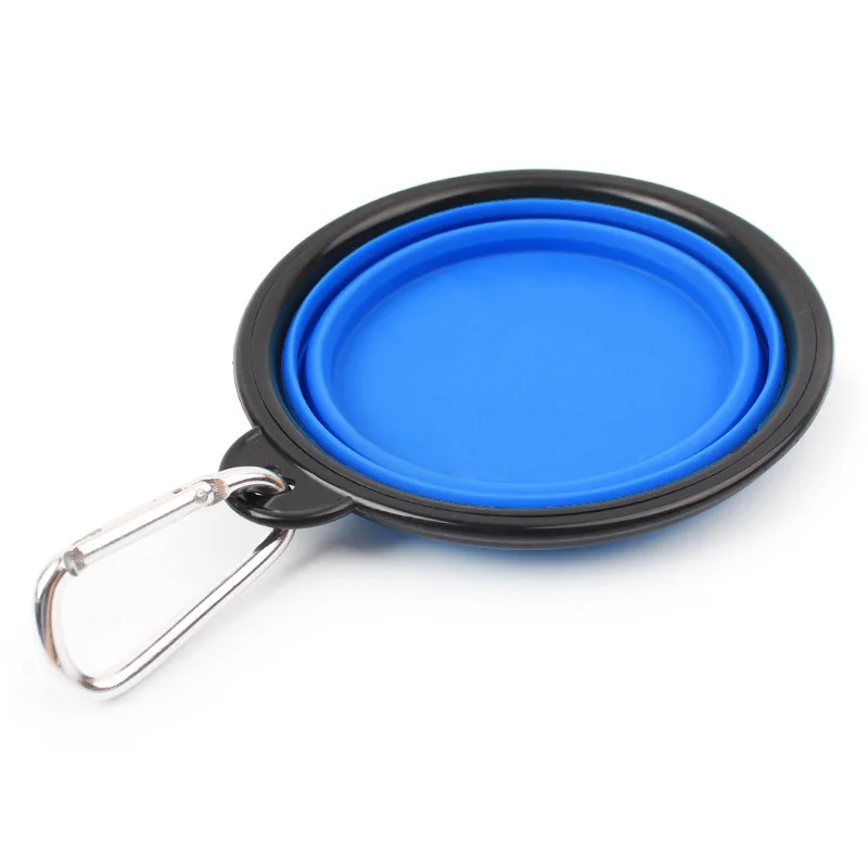 Подвеска Складная Силиконовая чаша для домашних животных Портативный уличный