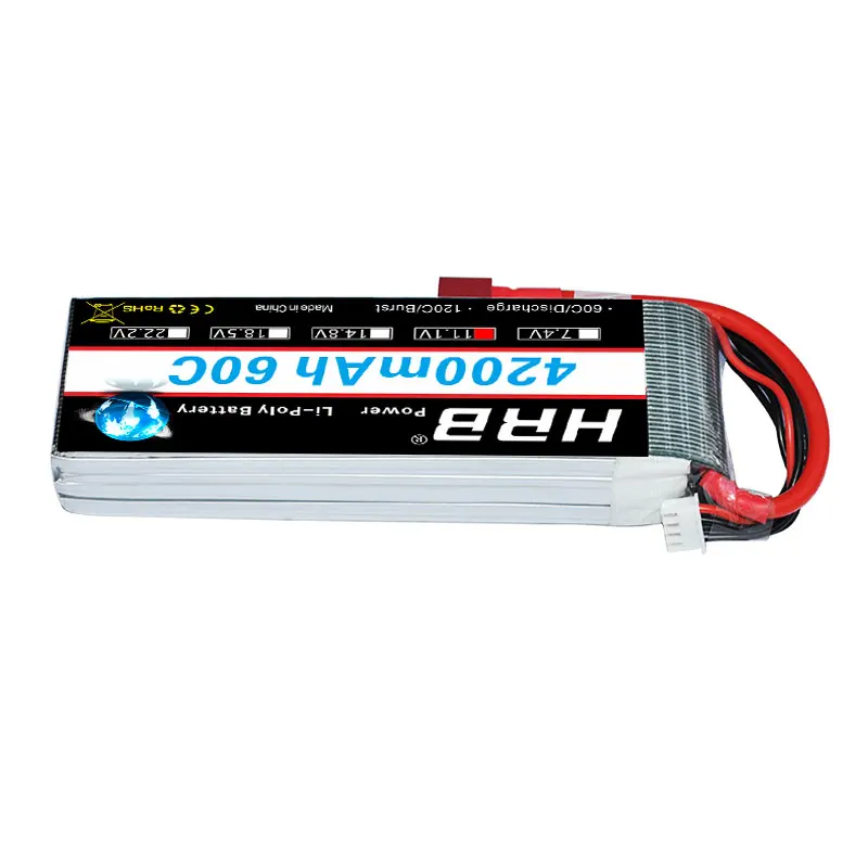 Аккумулятор HRB Lipo 3S 11 1 V 4200MAH 60C 120C LiPo для Traxxas 1/10 Радиоуправляемый автомобиль