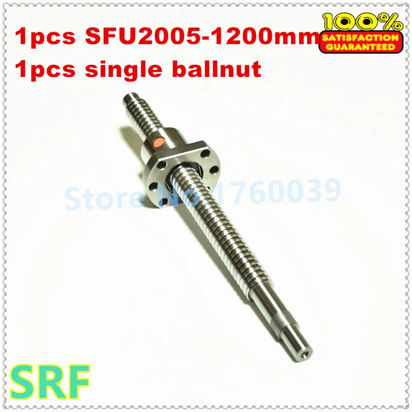 SFU2005 20 мм набор шариковых винтов: RM2005 L1200mm С7 свернутый шариковый винт 1 шт. +